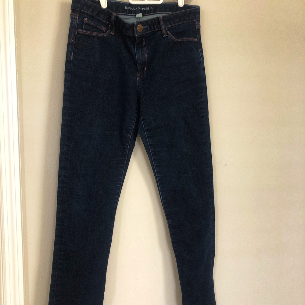 Banana Republic dark denim skinny jeans